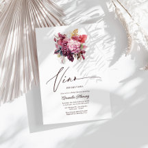 Vino Before Vows Florale Wein Hochzeitsdusche