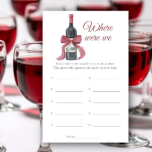 Vino Junggesellinnenabschied Where were we Spiel