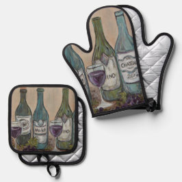 Vino Ofenhandschuh & Topflappen-Set