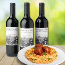 Vino Salute Tempo e longa vita weinlabel