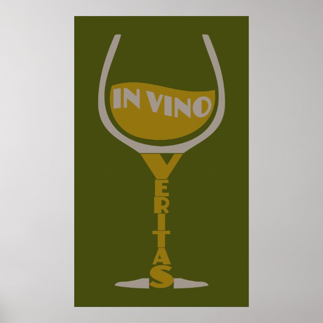 Vino Veritas benutzerdefiniertes Poster (Vorne)
