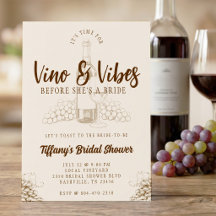 Vino & Vibes Braune Brautparty