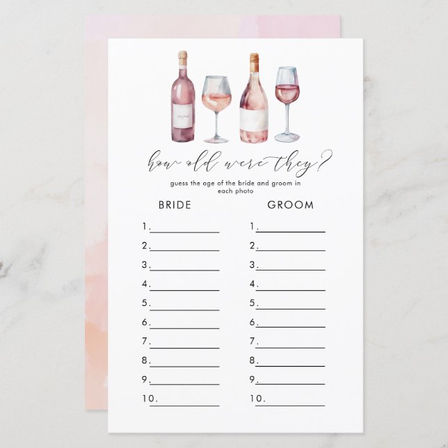 Vino Vino vor Vows Brautpartys (Vorne/Hinten)