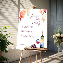 Vino vor dem Gelöbnis Weinkeller Brautparty willko Poster