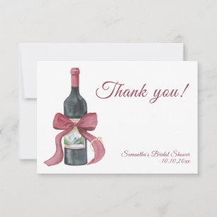 Vino vor den Eheversprechen Brautparty Danke