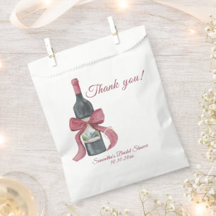 Vino vor den Hochzeitsgelübden Danke für die Braut Geschenktütchen