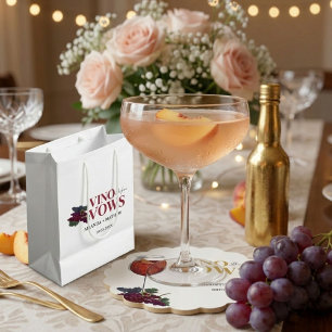 Vino vor den Versprechungen Weinproben Brautparty Mittlere Geschenktüte