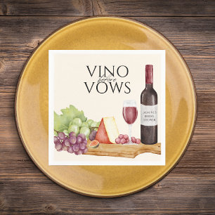 Vino vor Vows Charcuterie Board Brautparty Serviette