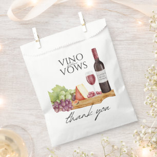 Vino vor Vows Charcuterie Brautparty Geschenktütchen