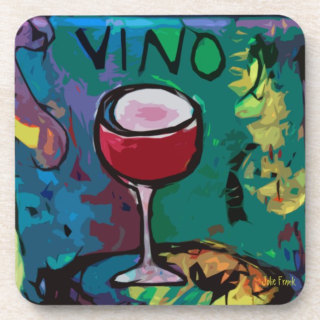 VINO Wein-Untersetzer Getränkeuntersetzer (Vorderseite)