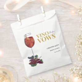 Vinow vor den Gelübden Weinproben Brautparty Geschenktütchen