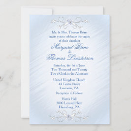 Vins Bleus Invitations de mariage