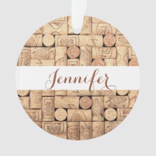 Vins Corks Ornement personnalisé