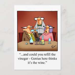 Vins et Dîners amusants Invitations