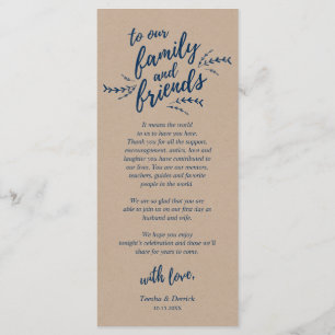 Vins Russes Kraft, Carte de remerciements de décor