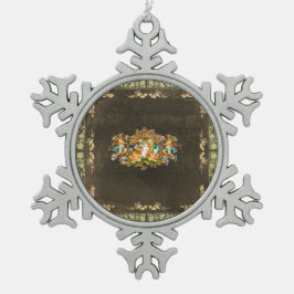 Vintag 114 schneeflocken Zinn-Ornament