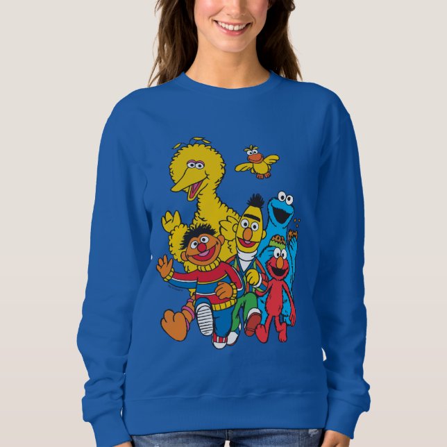Vintag 123 Sesamstraße 2 Sweatshirt (Vorderseite)
