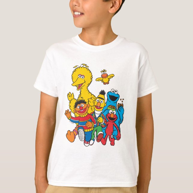 Vintag 123 Sesamstraße T-Shirt (Vorderseite)