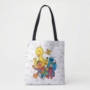 Vintag 123 Sesamstraße Tasche