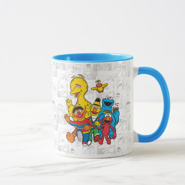 Vintag 123 Sesamstraße Tasse (Rechts)