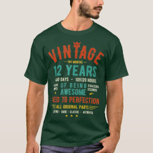Vintag 12 Jahre 144 Monate Phantastisch 12. T-Shirt
