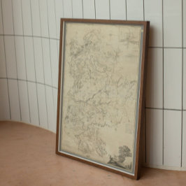 VINTAG 1765 DER LANDKREIS BEDFORD POSTER