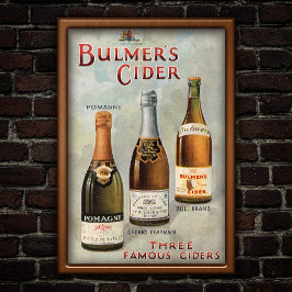 Vintag 1907 Cider Advertisement Art Poster