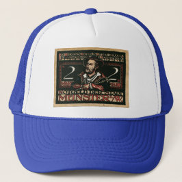 Vintag 1921 2 Mark Notgeld Banknote Trucker Hat Truckerkappe
