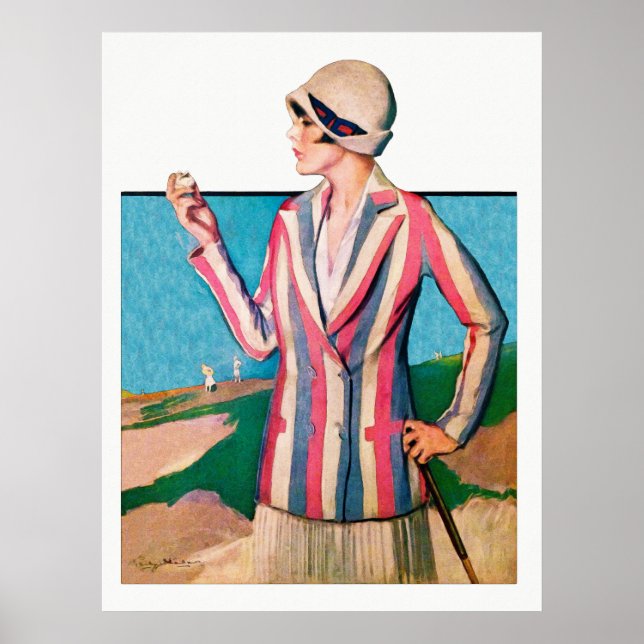 Vintag 1928 Golfurt Poster (Vorne)