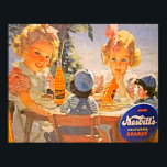 Vintag, 1930er Jahre, Nesbitts Orange Soda Pop Poster<br><div class="desc">Farbenfroh,  1930er Jahre. Nesbitt's California Orange Soda Pop Poster mit Stoff Textur.</div>