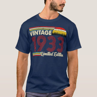 Vintag 1933 Geburtstag Shirt Limited Edition 1933