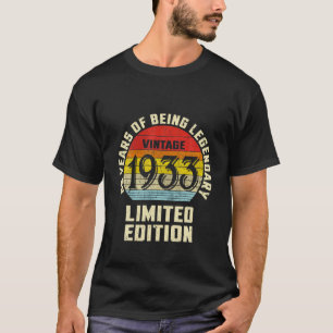 Vintag 1933 Limited Edition 88 Years Legendary 88 T-Shirt