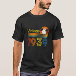 Vintag 1939 83 Jahre alte Männer und Frauen 83. Ge T-Shirt
