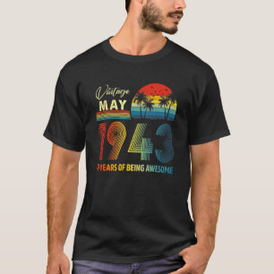Vintag 1943 79 Jahre alt Mai 1943 79. Geburtstag T-Shirt
