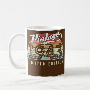 Vintag 1943 Limited Edition 79 Years Old 79. Kaffeetasse