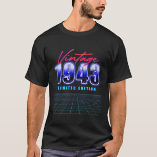 Vintag 1943 Limited Edition Retro Synthwave Aesth T-Shirt