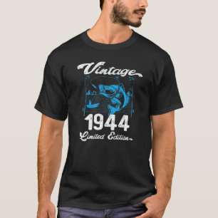 Vintag 1944 78 Jahre alte Fischer geboren T-Shirt
