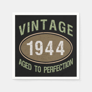 Vintag 1944 80. Geburtstag Serviette