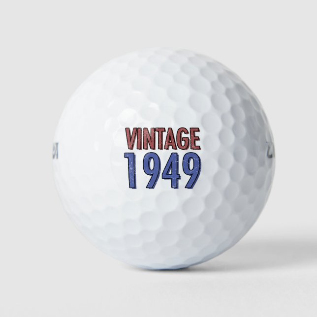 Vintag 1949 70. Geburtstag Golfball (Vorderseite)