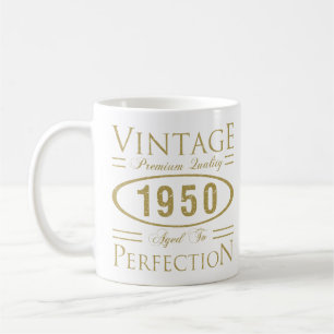 Vintag 1950 70. Geburtstag Premium Qualität Kaffeetasse