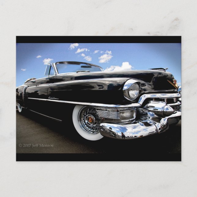 Vintag 1950 Cadillac "Rag Top" Postkarte (Vorderseite)