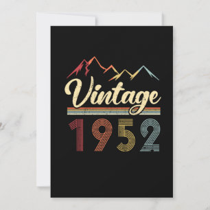 Vintag 1952 69. Geburtstag Retro 69 Jahre alt Einladung