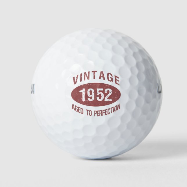 Vintag 1952 70. Geburtstag Golfball (Vorderseite)