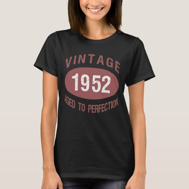 Vintag 1952 70. Geburtstag T-Shirt (Vorderseite)