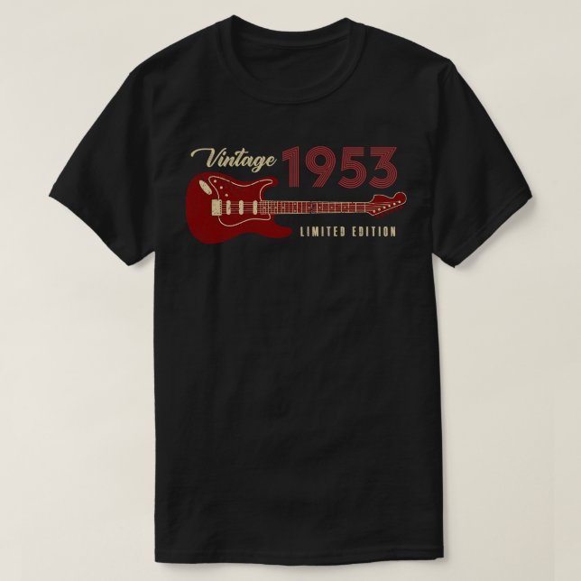 Vintag 1953 Limited Edition Geburtstag T-Shirt (Design vorne)