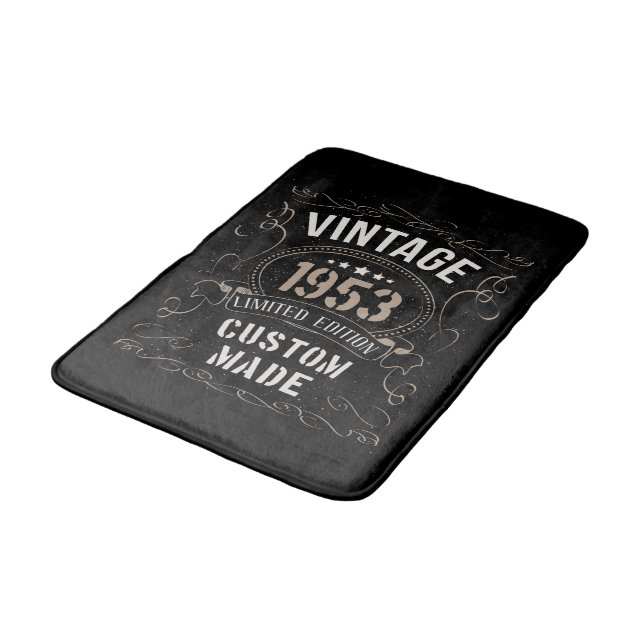 Vintag 1953 limitierte Auflage kundenspezifisch Badematte (Schrägansicht)