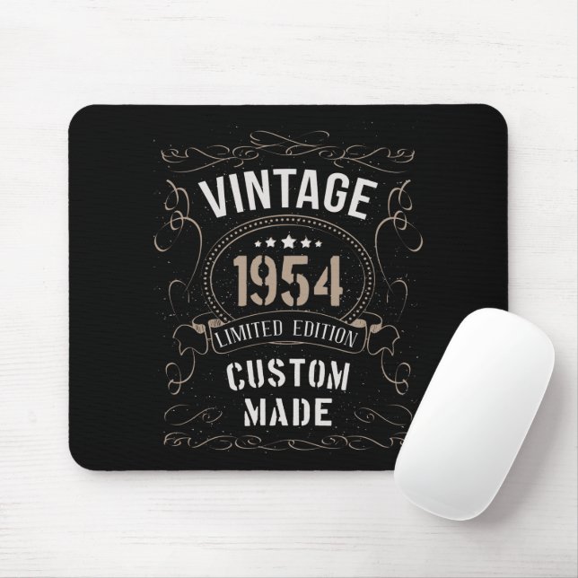 Vintag 1954 Limited Edition Custom made Mousepad (Mit Mouse)