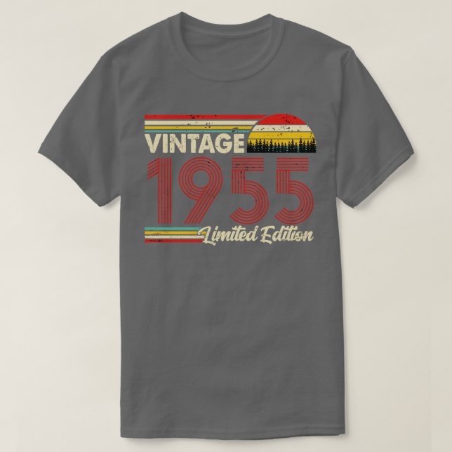 Vintag 1955 Geburtstag Shirt Limited Edition 1955  (Design vorne)