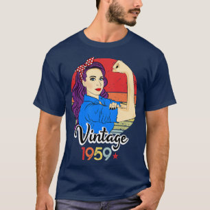 Vintag 1959 62. Geburtstag 62 Jahre Geboren I T-Shirt