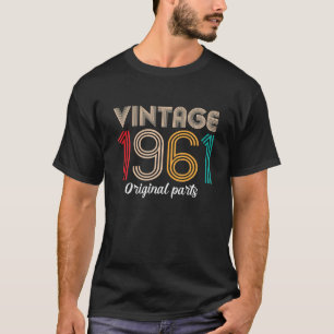 Vintag 1961 61. Geburtstagsgeschenke Retro Vintag T-Shirt